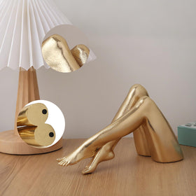 Zonsuli Golden Legs decor statue perfect for office desk styling.