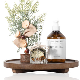 Zoocatia wood tray complements farmhouse decor and daily rituals.