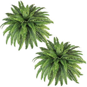 zooFernzoom 45-inch artificial fern showing large bouquet for indoor or outdoor decor