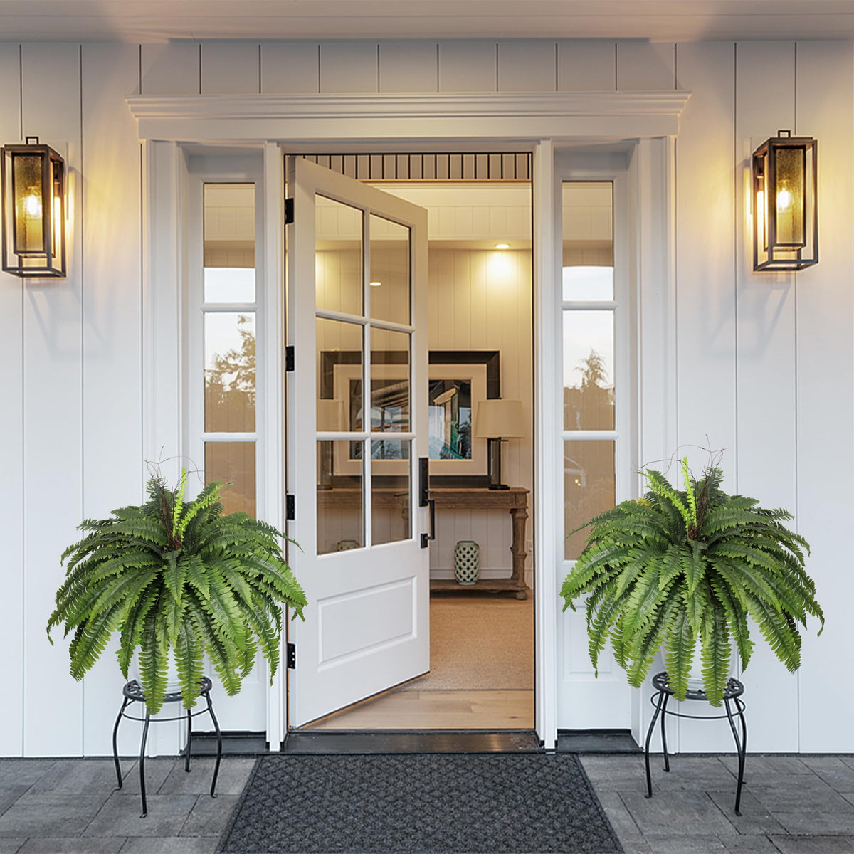 ZooFernzoom ultra-realistic fern with 66 fronds enhances any arrangement.