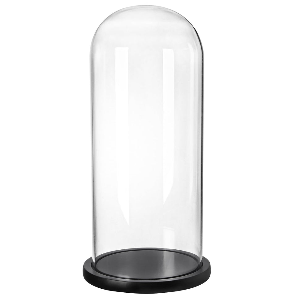 ZOOFOX glass dome with base showcases keepsakes in a sleek, versatile display.