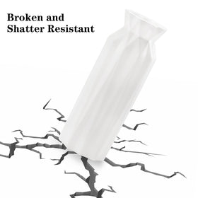 ZOOFOX origami vase 8-inch white office decor for modern spaces.