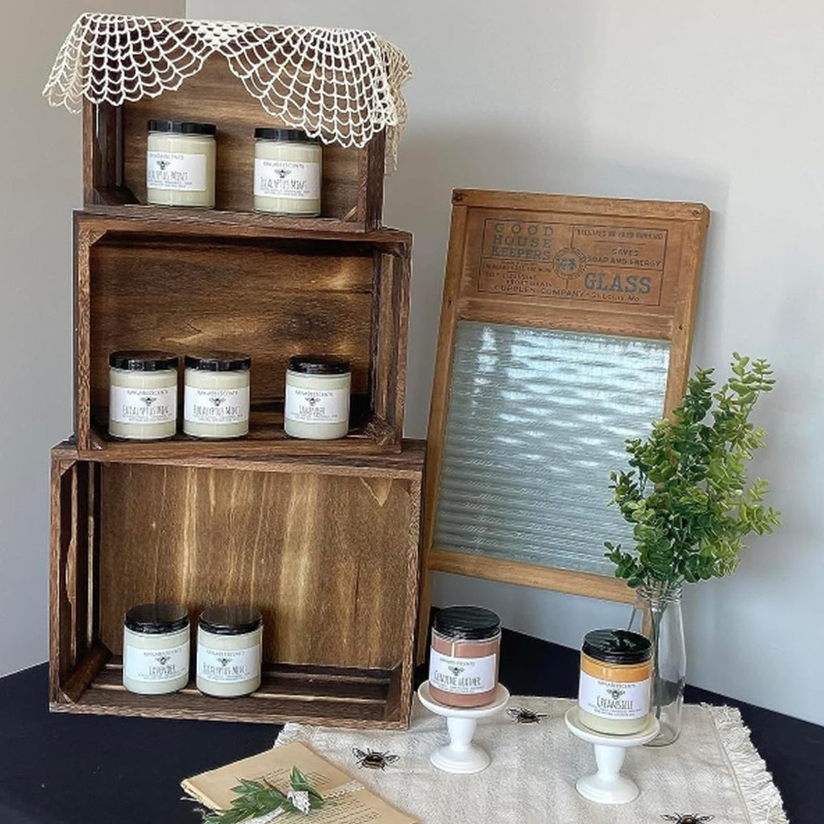 ZOOFOX stackable crates for easy portable storage and shelving.