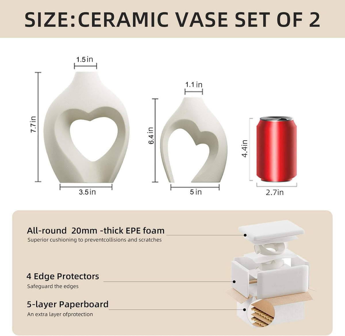 Zormon heart vase matte texture—premium ceramic with fingerprint resistance.