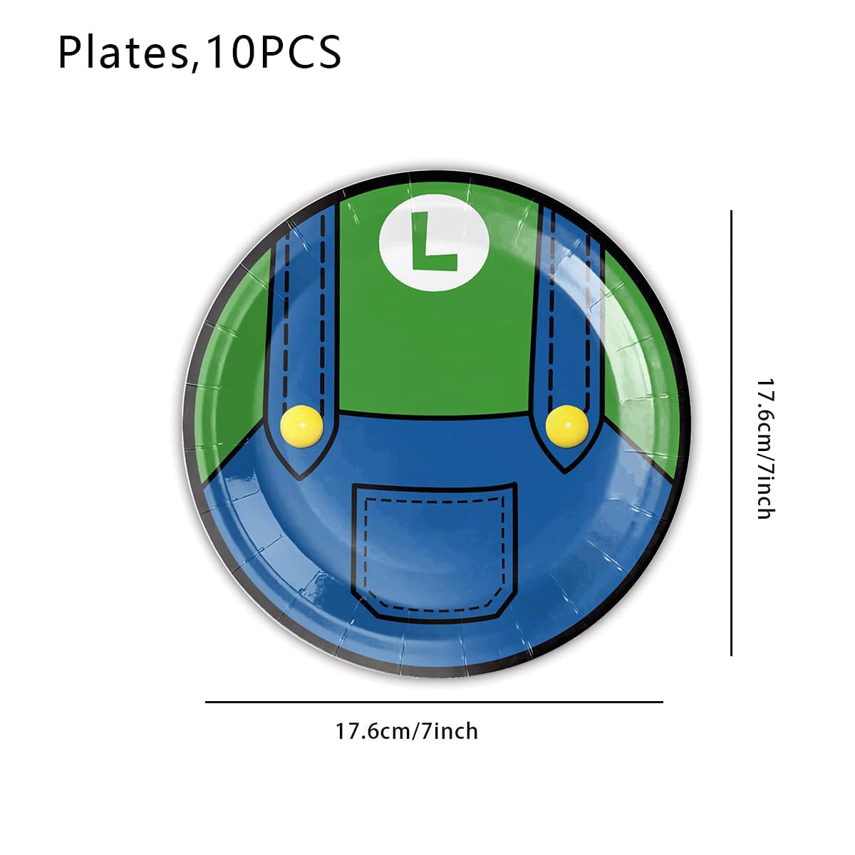 Zorpex Cartoon Game 7 inch plates ideal for snacks and desserts