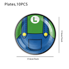 Zorpex Cartoon Game 7 inch plates ideal for snacks and desserts