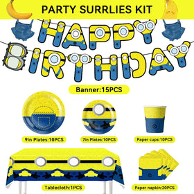Zorpex cartoon mini jeans tablecloth adds color to the party table