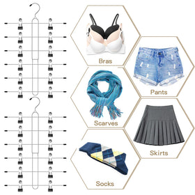 Zoryllic non-slip clips with silicone prevent clothes from slipping.