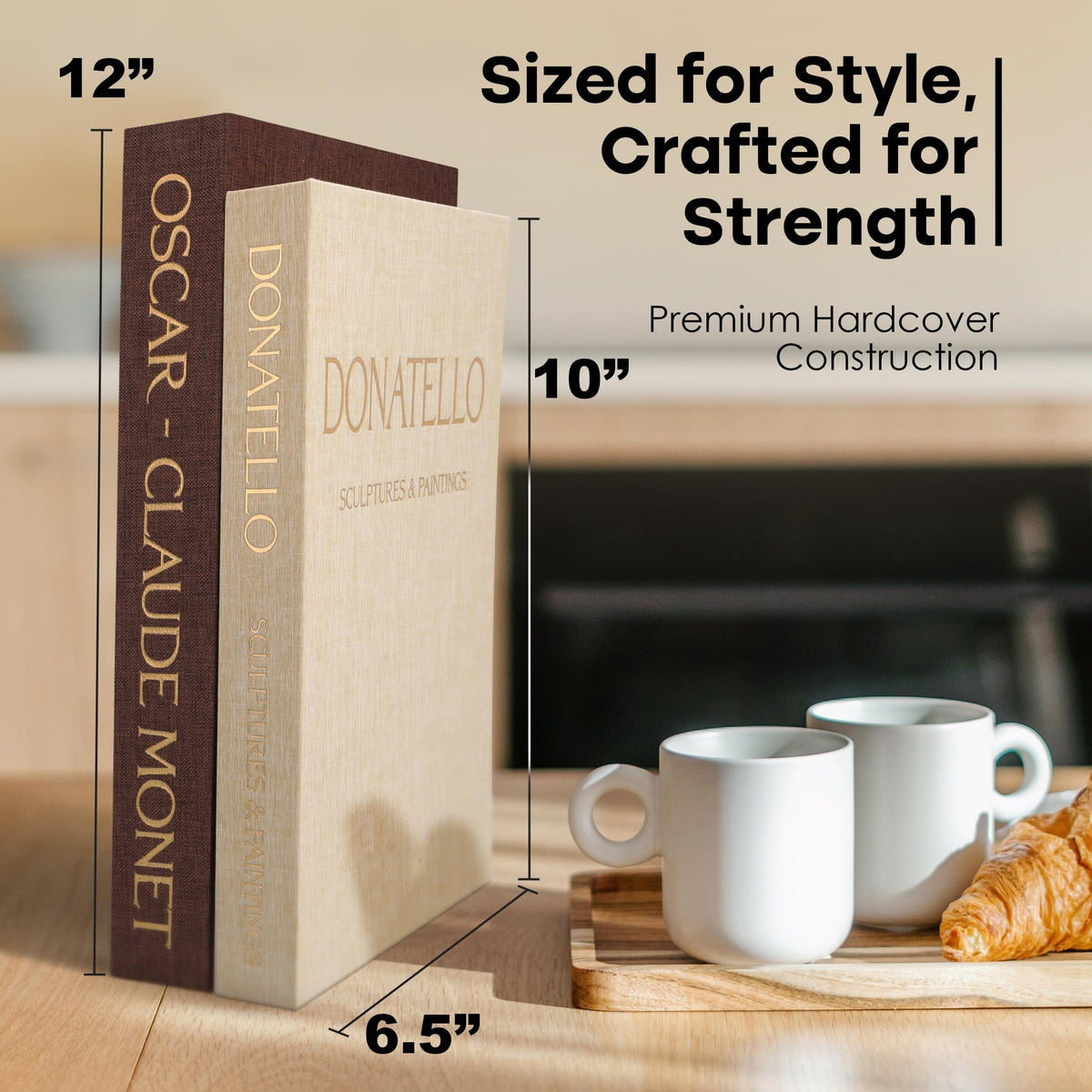 ZOTEdecor two-book set styled on a coffee table for a warm, inviting look
