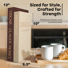 ZOTEdecor two-book set styled on a coffee table for a warm, inviting look