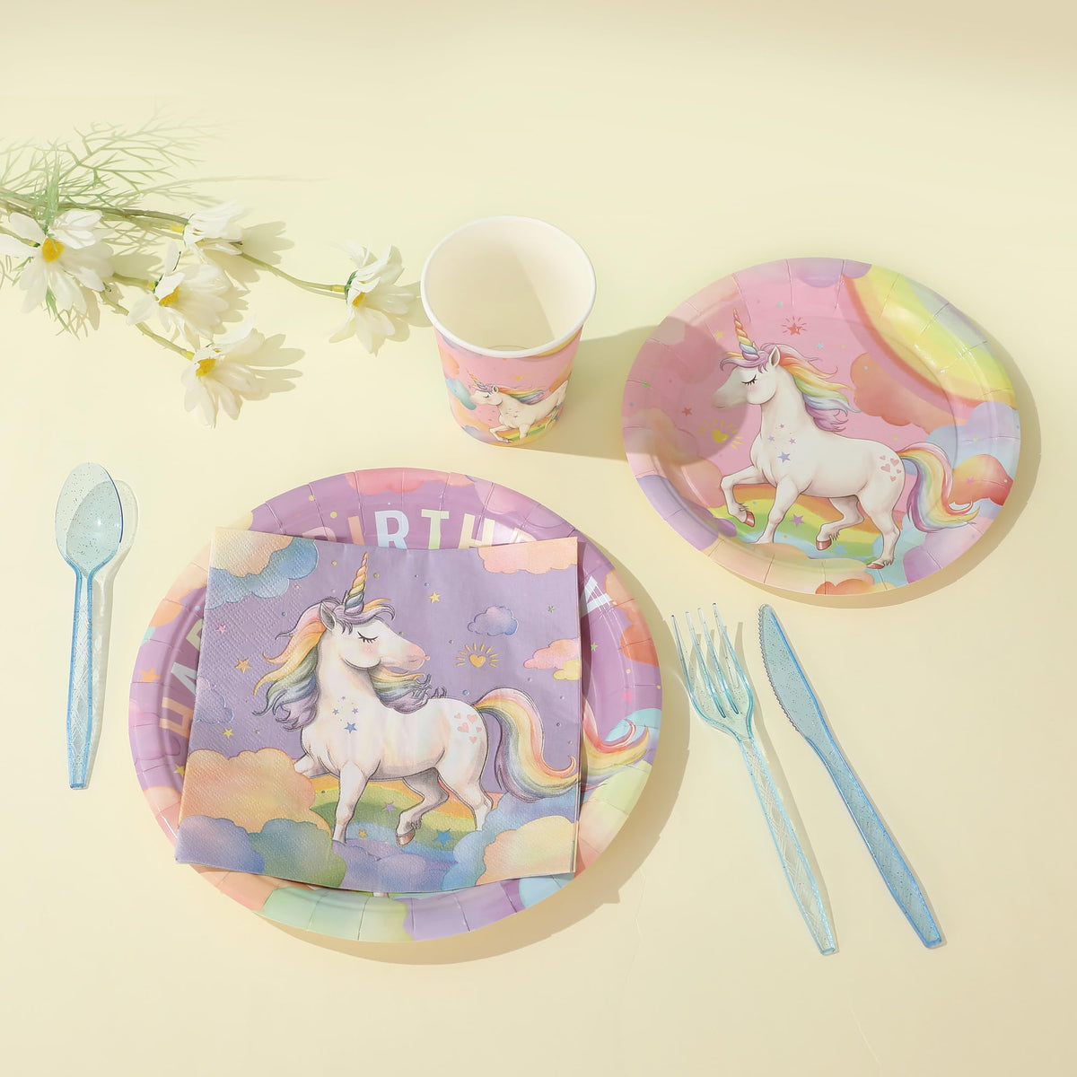 Zotmala unicorn party banner highlights the theme for photos