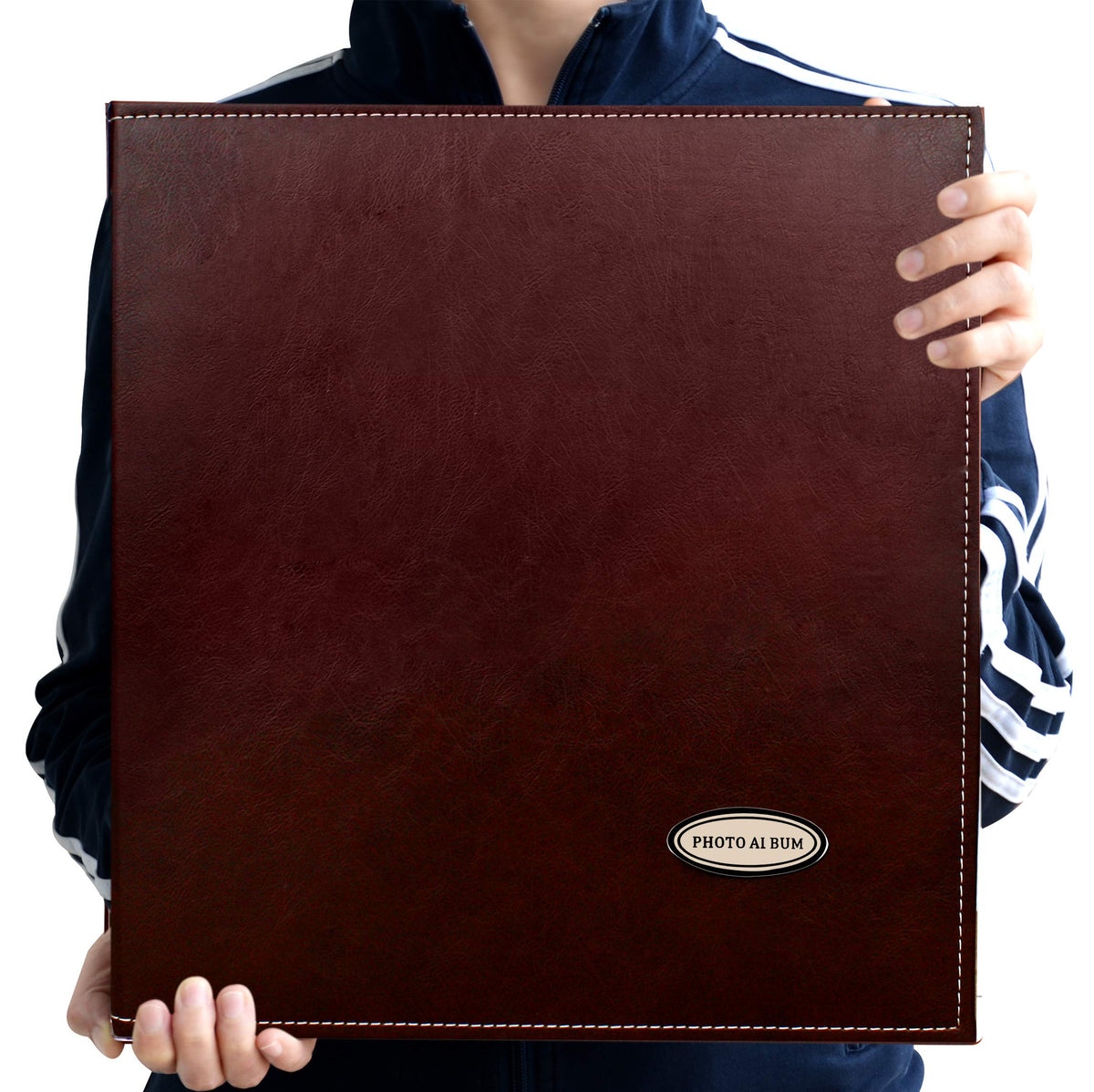 Zoview self-adhesive album front cover in PU leather for durable, stylish storage.