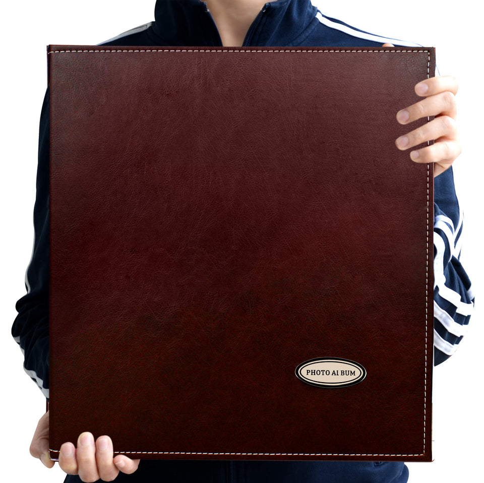 Zoview self-adhesive album front cover in PU leather for durable, stylish storage.
