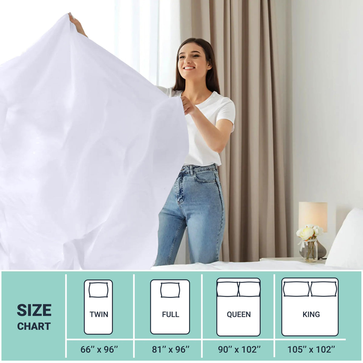 ZPECC king-green hem sheet fabric texture and durability close-up