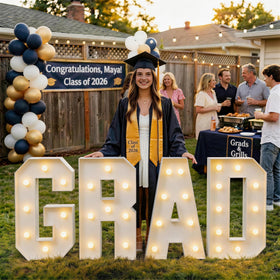 ZPISF GRAD kit features foam letters ready for indoor assembly.