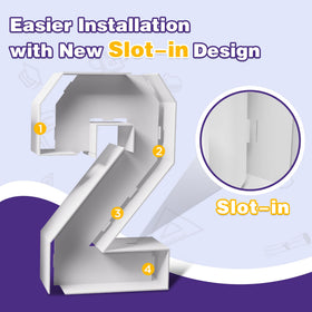 ZPISF rear support panel ensures stable display on flat surfaces