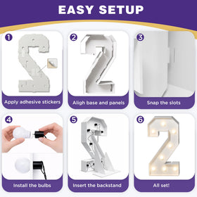 ZPISF warm LED glow highlights the numbers for photos