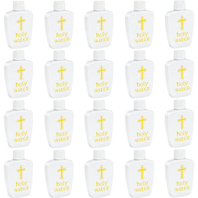 ZPOYOT 60ml holy water bottle with gold cross for ceremonies