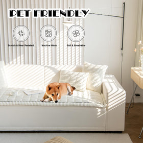 ZQFFB dog couch protector highlights easy cleaning and mess resistance