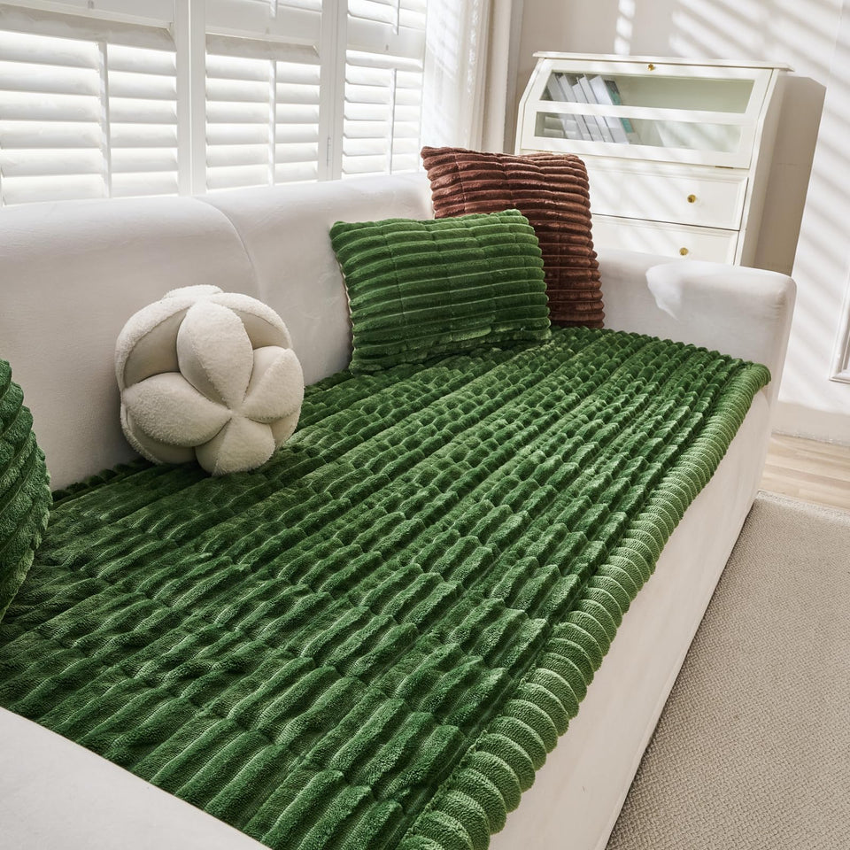 ZQFFB pet couch cover fabric close-up shows soft, breathable material for everyday comfort