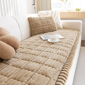 ZQFFB pet couch cover with non-slip back to prevent sliding.