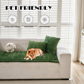 ZQFFB pet couch cover non-slip bottom keeps sofa in place during movie nights