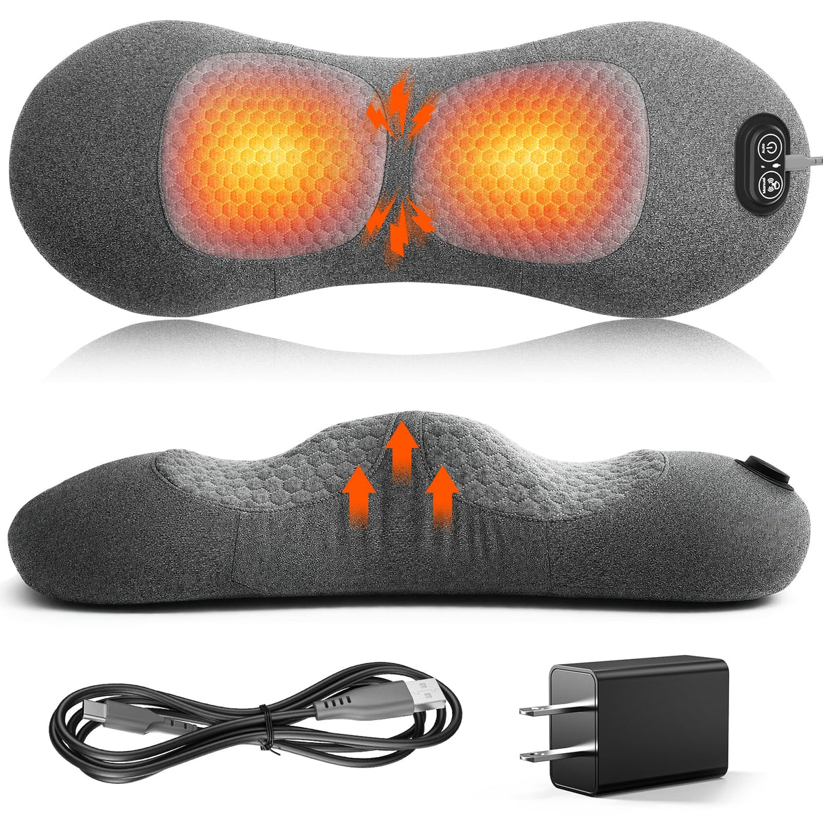 Zrpeo 3-in-1 back massager front view for desk comfort