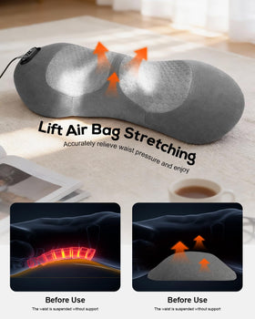 Zrpeo lumbar support pillow memory foam for ergonomic comfort