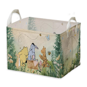 ZsaTuiy Winnie Storage Basket shows nursery design for easy organization of toys.