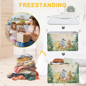 ZsaTuiy Winnie Storage Basket features a sturdy mouth ring for stability.