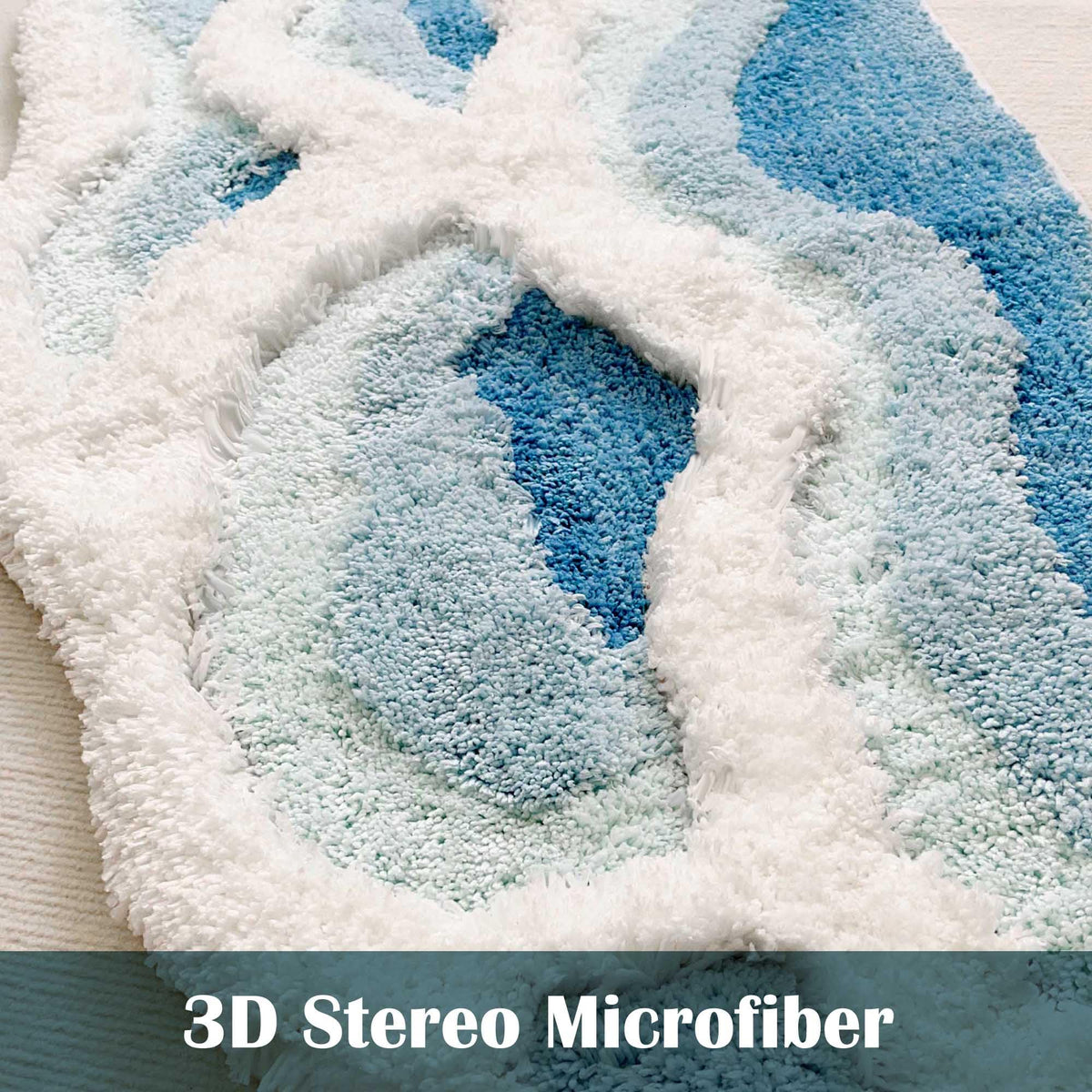 ZSHIFANG absorbent microfiber moss rug soaking up water to protect floors