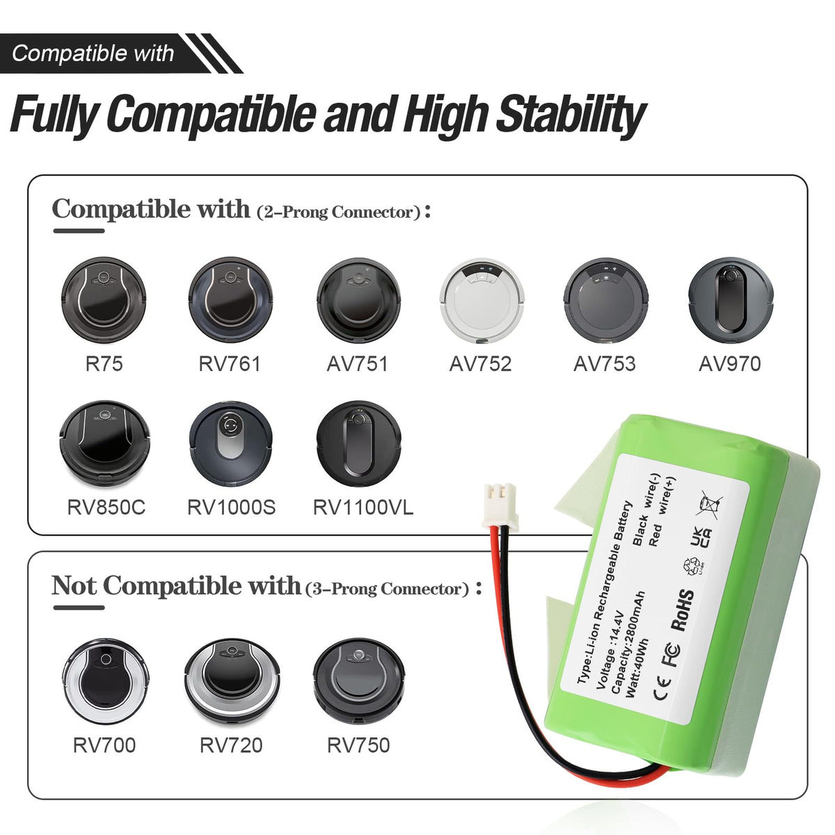 ZTHY RVBAT85004 battery installed in Shark Matrix vacuum for reliable power