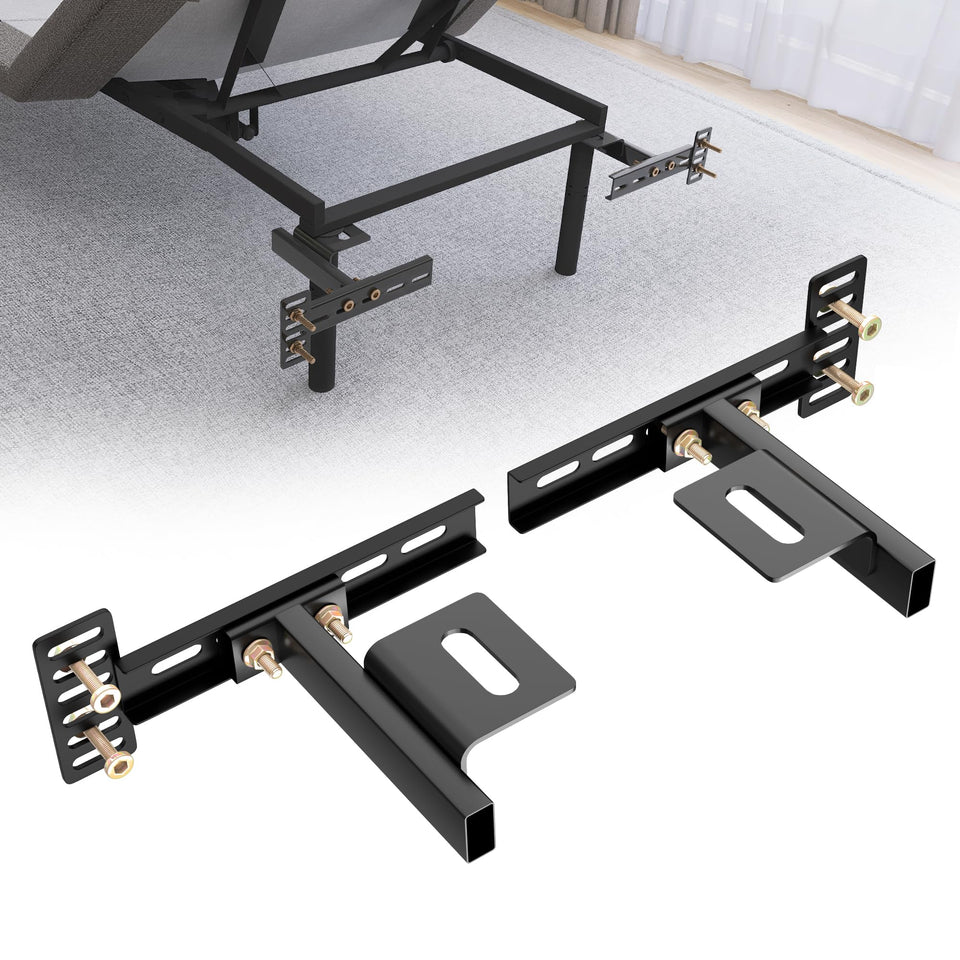 ZUAGCO headboard brackets for metal beds provide solid, adjustable mounting.