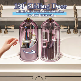 Zufudo 360 swivel base makes toothbrushes easy to reach from any angle.
