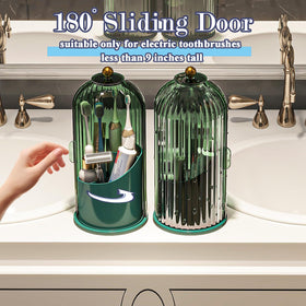 Zufudo all-green cover rotates 180 degrees to seal the storage and keep items clean.