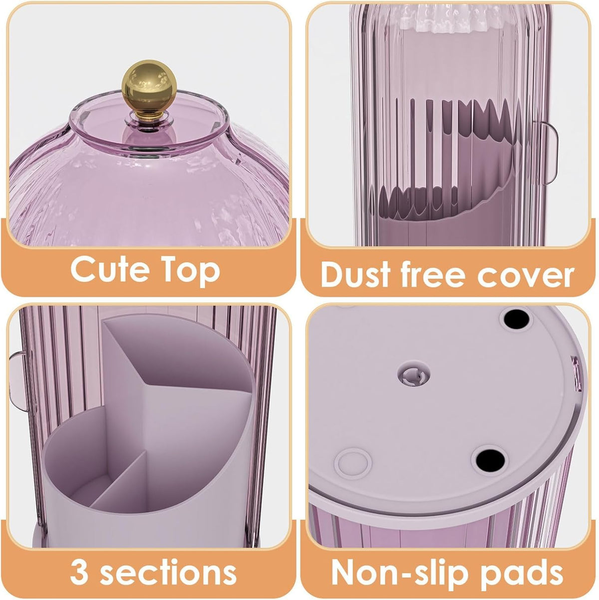 Zufudo bathroom countertop storage saves space and reduces clutter on the counter.