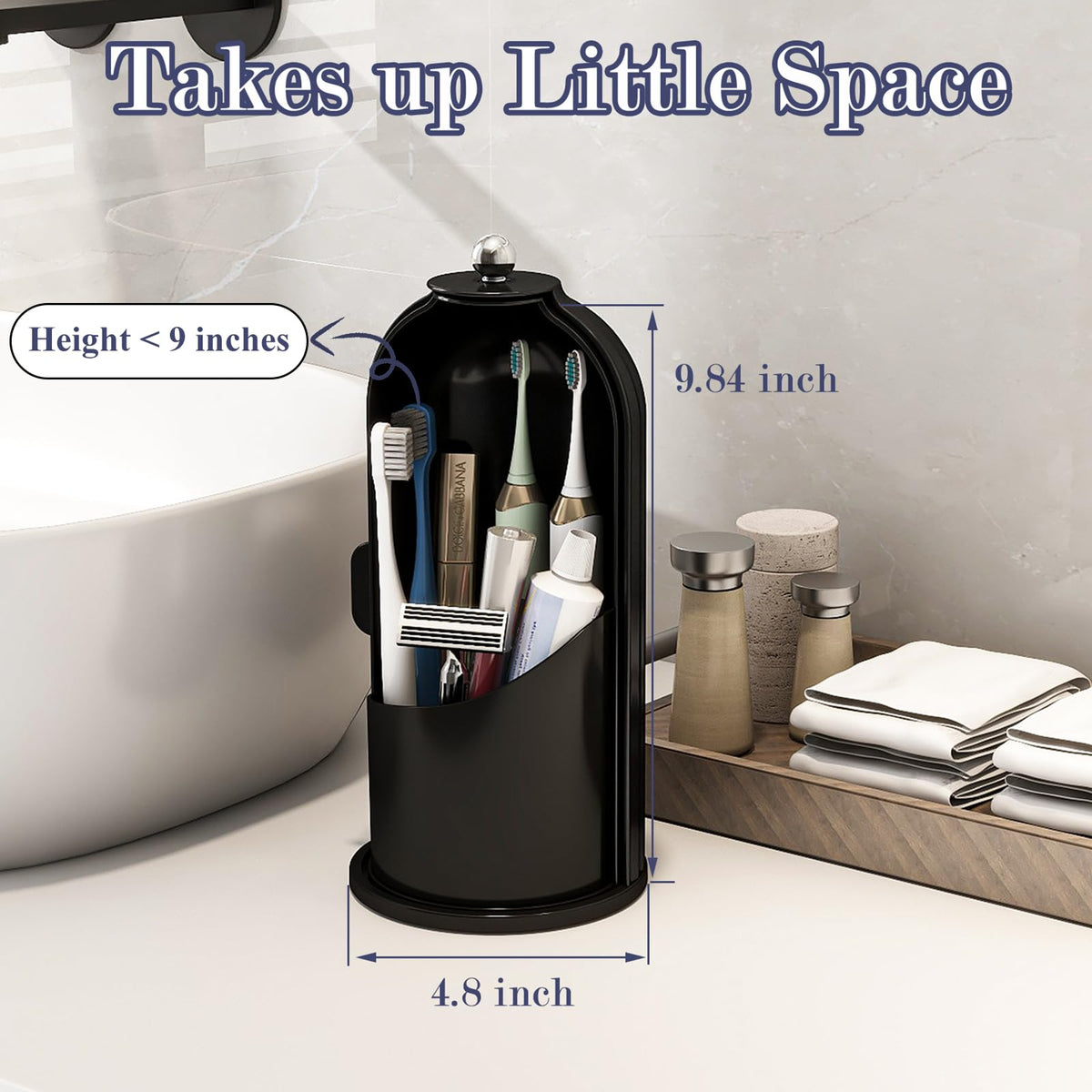 Zufudo durable plastic construction for long-term bathroom use