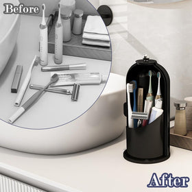Zufudo compact bathroom organizer saves counter space