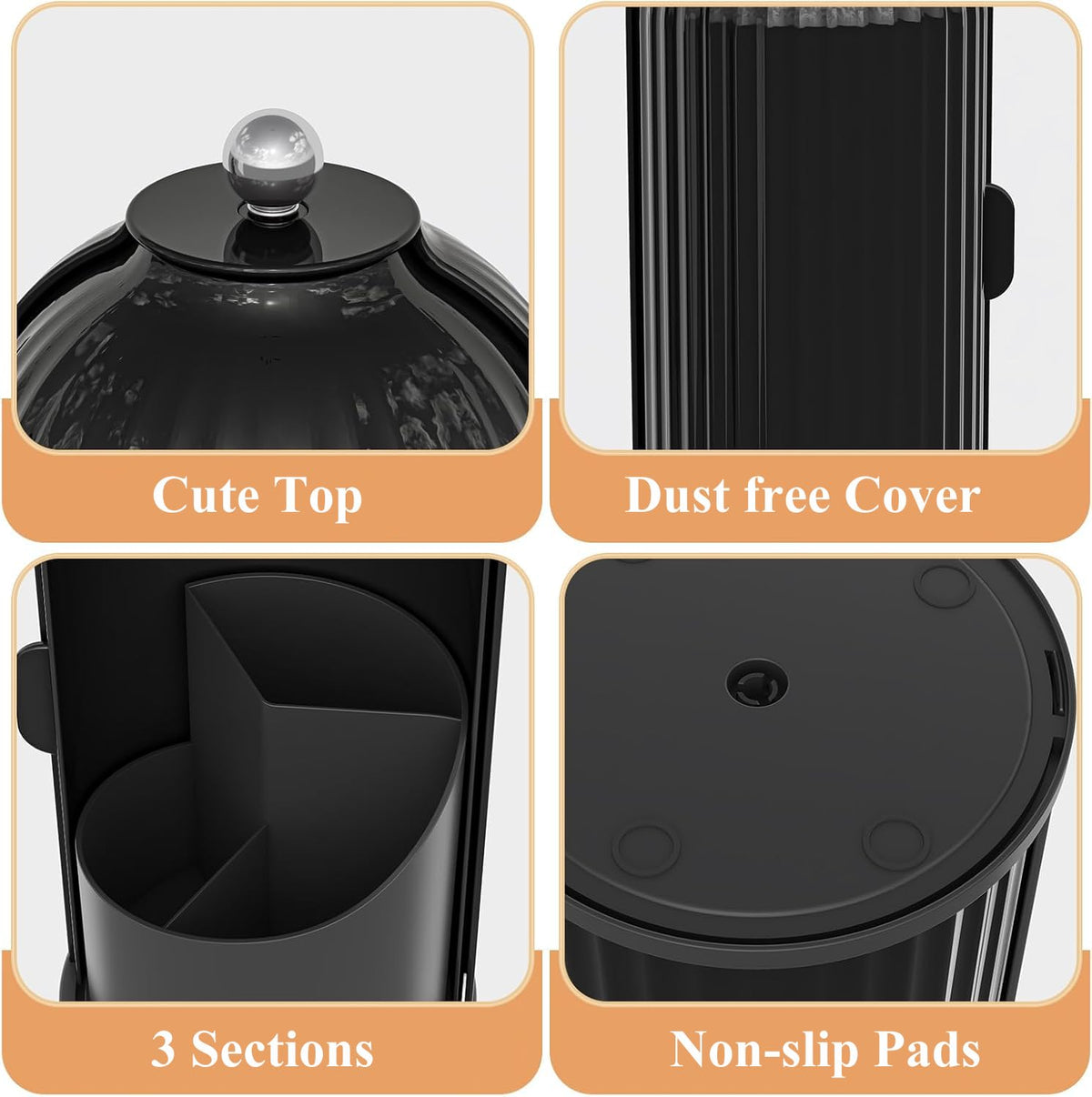 Zufudo three-height compartments fit varied items