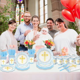 ZUIDAWU first communion dessert plates with cross-lace motif for refined celebrations