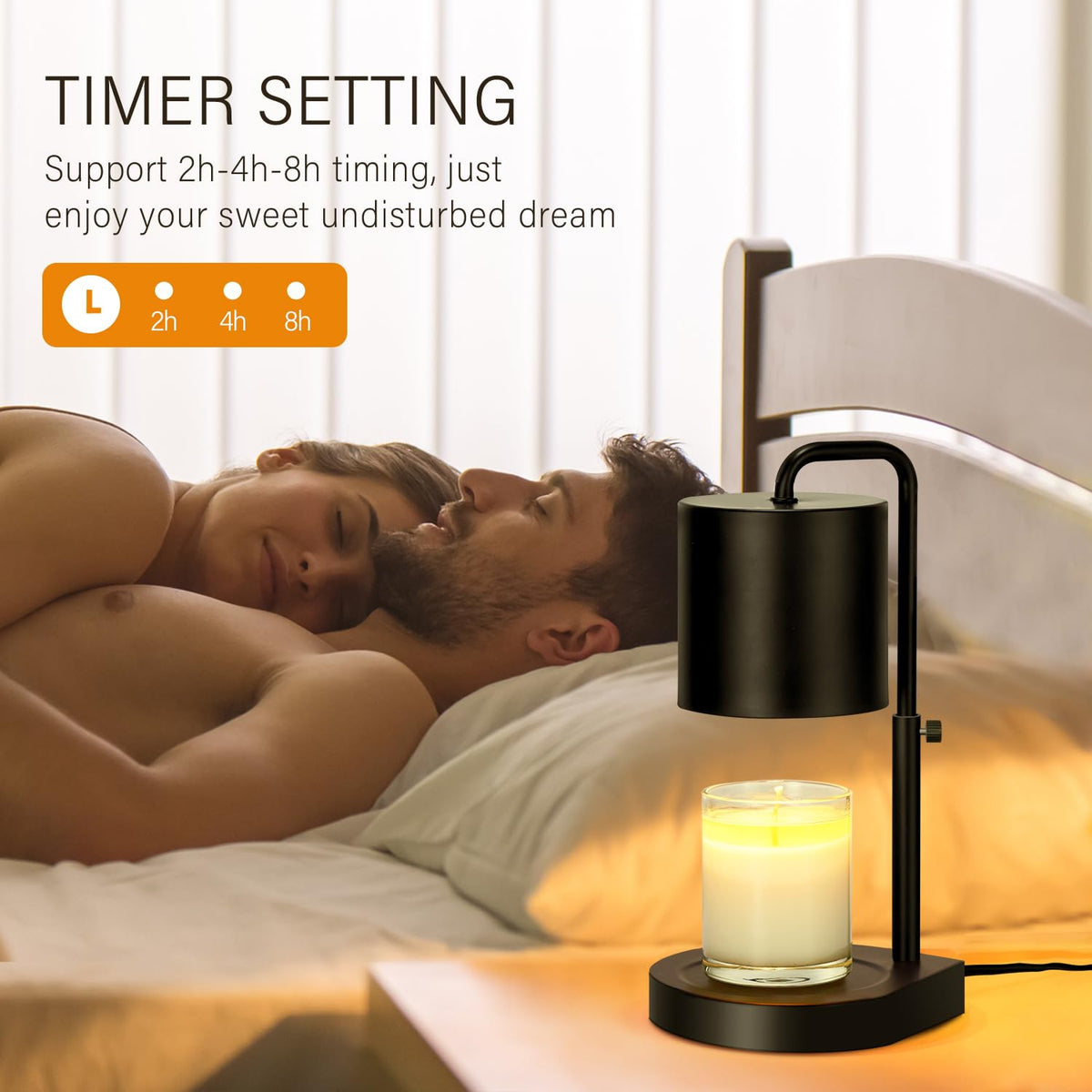 zukakii candle warmer lamp compatible with jar candles such as Yankee
