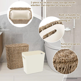 ZUNKNOD 2.5-gallon capacity fits daily waste efficiently.
