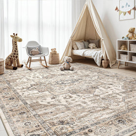 ZUNTKON non-shedding carpet with machine-wash care for busy homes.