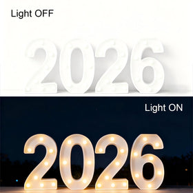ZUOKEMY LED marquee 2026 sign tabletop display ready for celebrations
