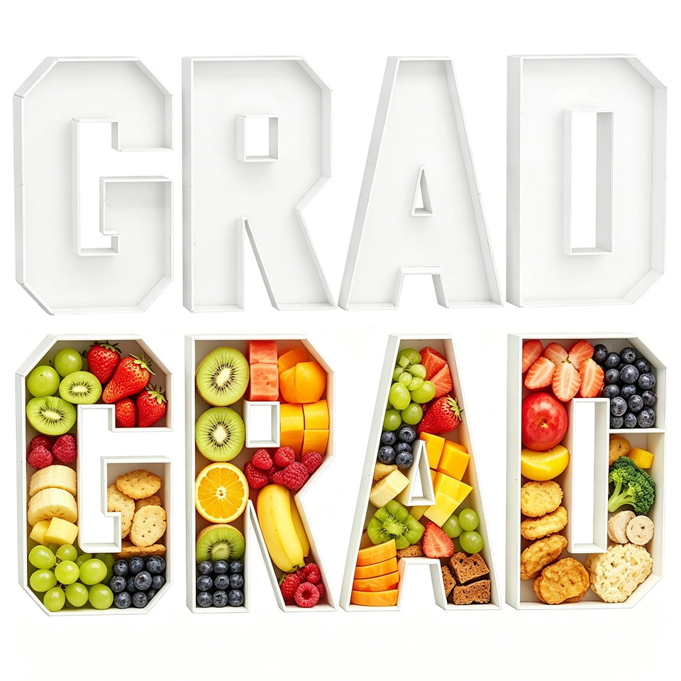 ZUOVAOV 2026 fillable trays display a festive graduation centerpiece