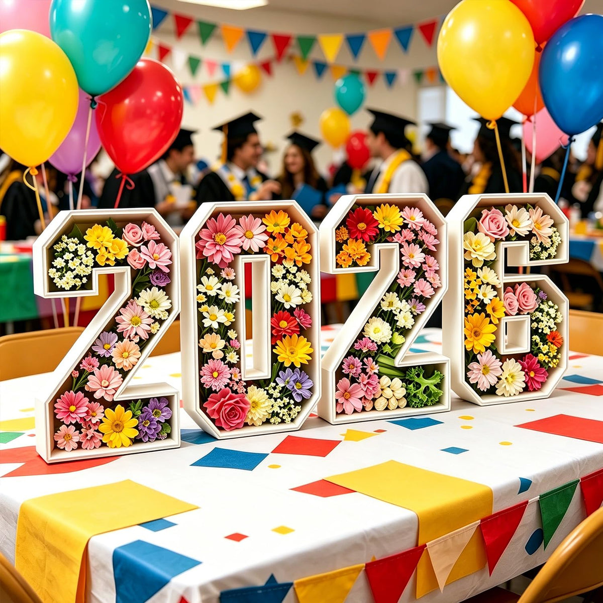 ZUOVAOV 2026 number box table display demonstrates a centerpiece and accessible snacking setup.
