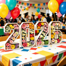 ZUOVAOV 2026 number box table display demonstrates a centerpiece and accessible snacking setup.