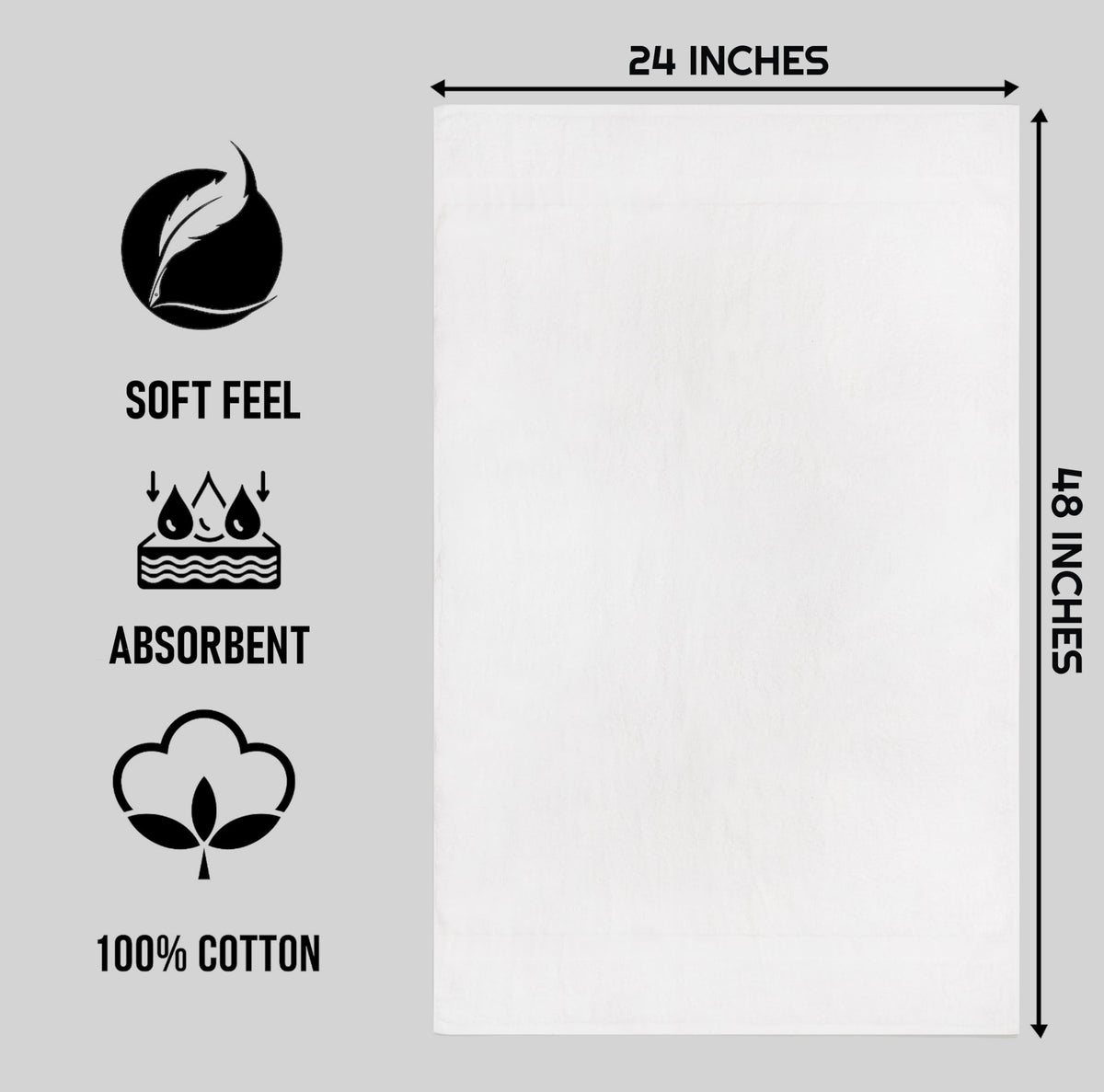 ZUPERIA 24x48 towels absorption test—quick soaking, fast drying for busy mornings