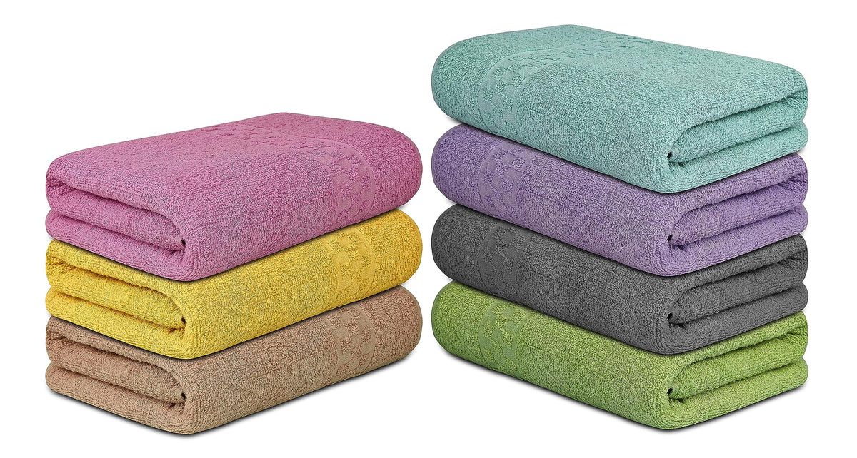 ZUPERIA 30x54 towels drying quickly after shower.