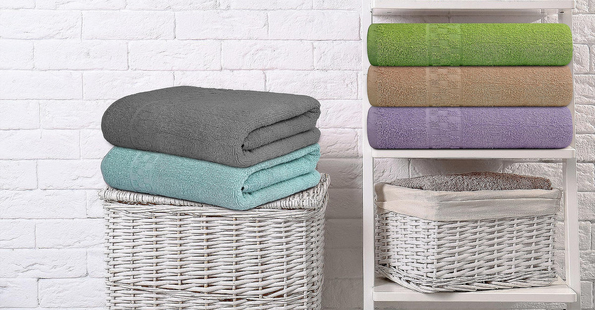 ZUPERIA towels shown in hotel style guest room setting.